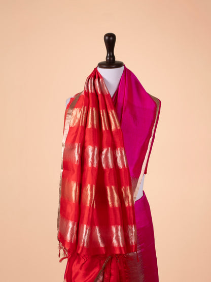 Handwoven Red Silk Saree