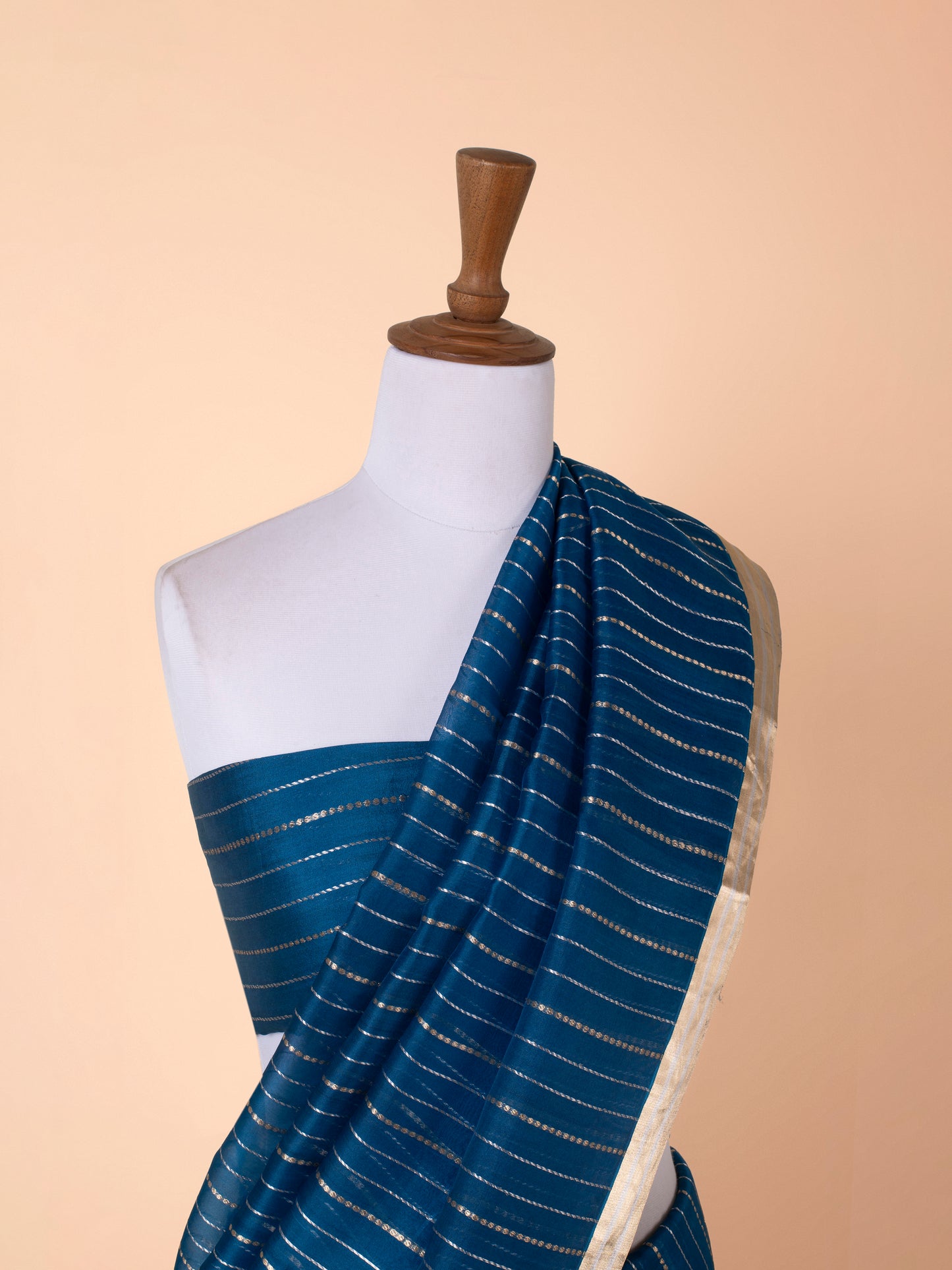 Handwoven Blue Organza Saree