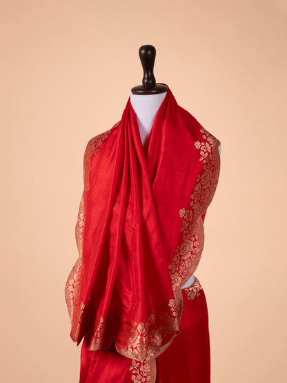 Handwoven Red Silk Saree