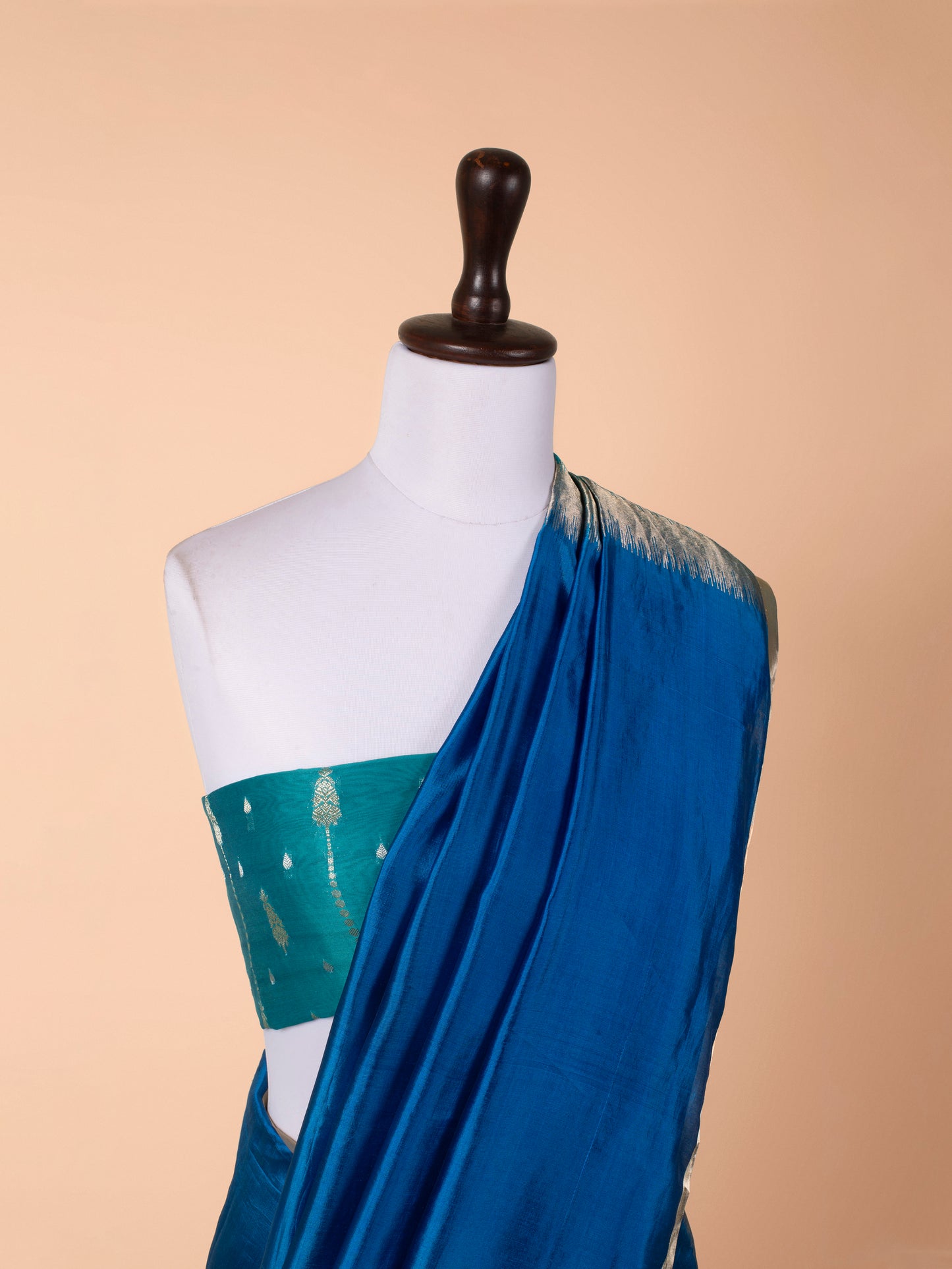 Handwoven Blue Silk Saree