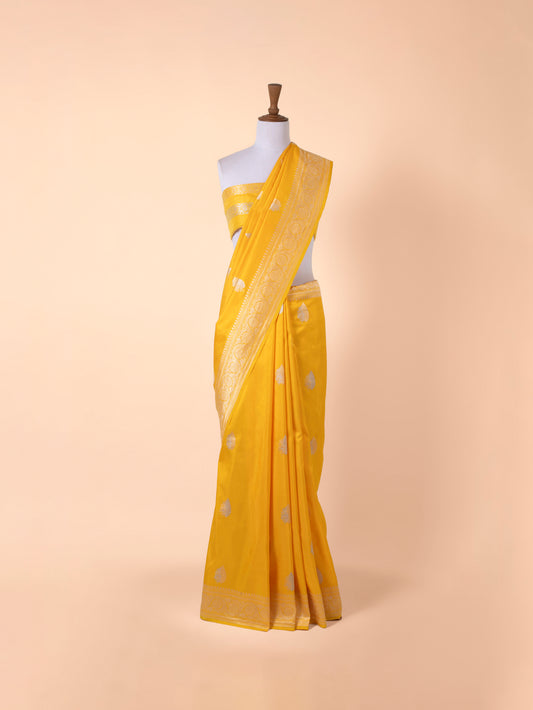 Handwoven Yellow Silk Saree