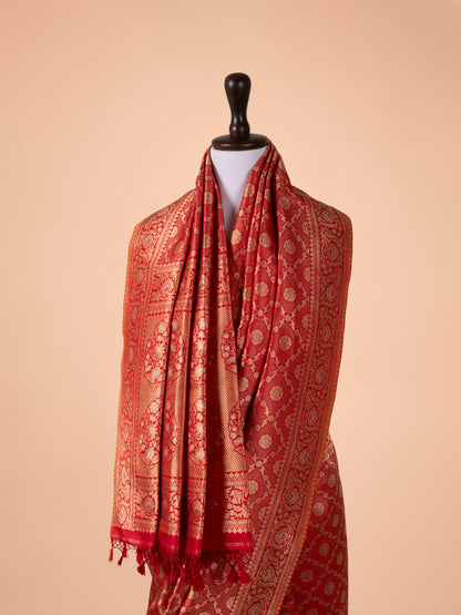 Handwoven Red Silk Saree