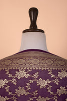 Handwoven Purple Georgette Dupatta