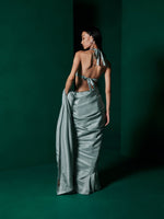 Handwoven Ice Blue Silk Saree