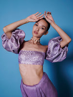 Handwoven Orchid Violet Organza Saree