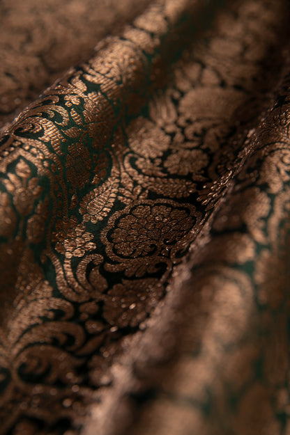 Handwoven Green Silk Fabric