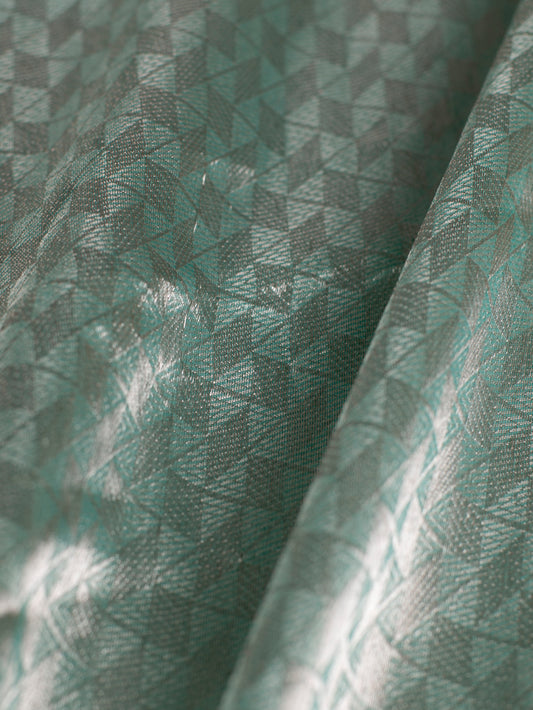 Handwoven Sea Green Tissue Fabric