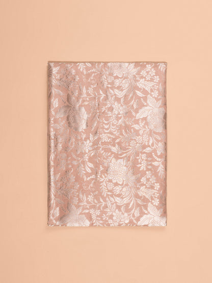 Handwoven Peach Silk Fabric