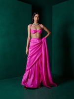 Handwoven Ekaya Pink Silk Saree