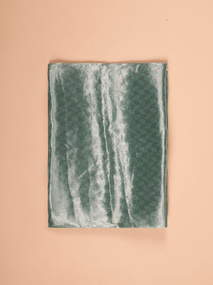 Handwoven Sea Green Tissue Fabric