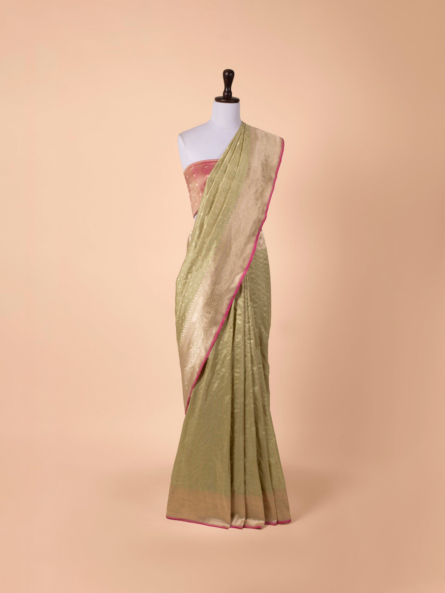 Handwoven Green Silk Saree