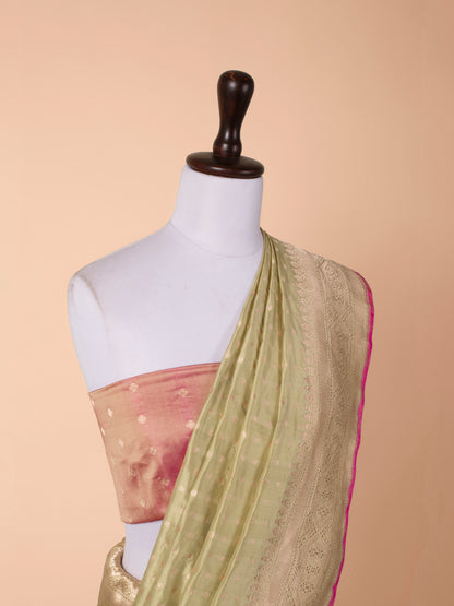 Handwoven Green Silk Saree