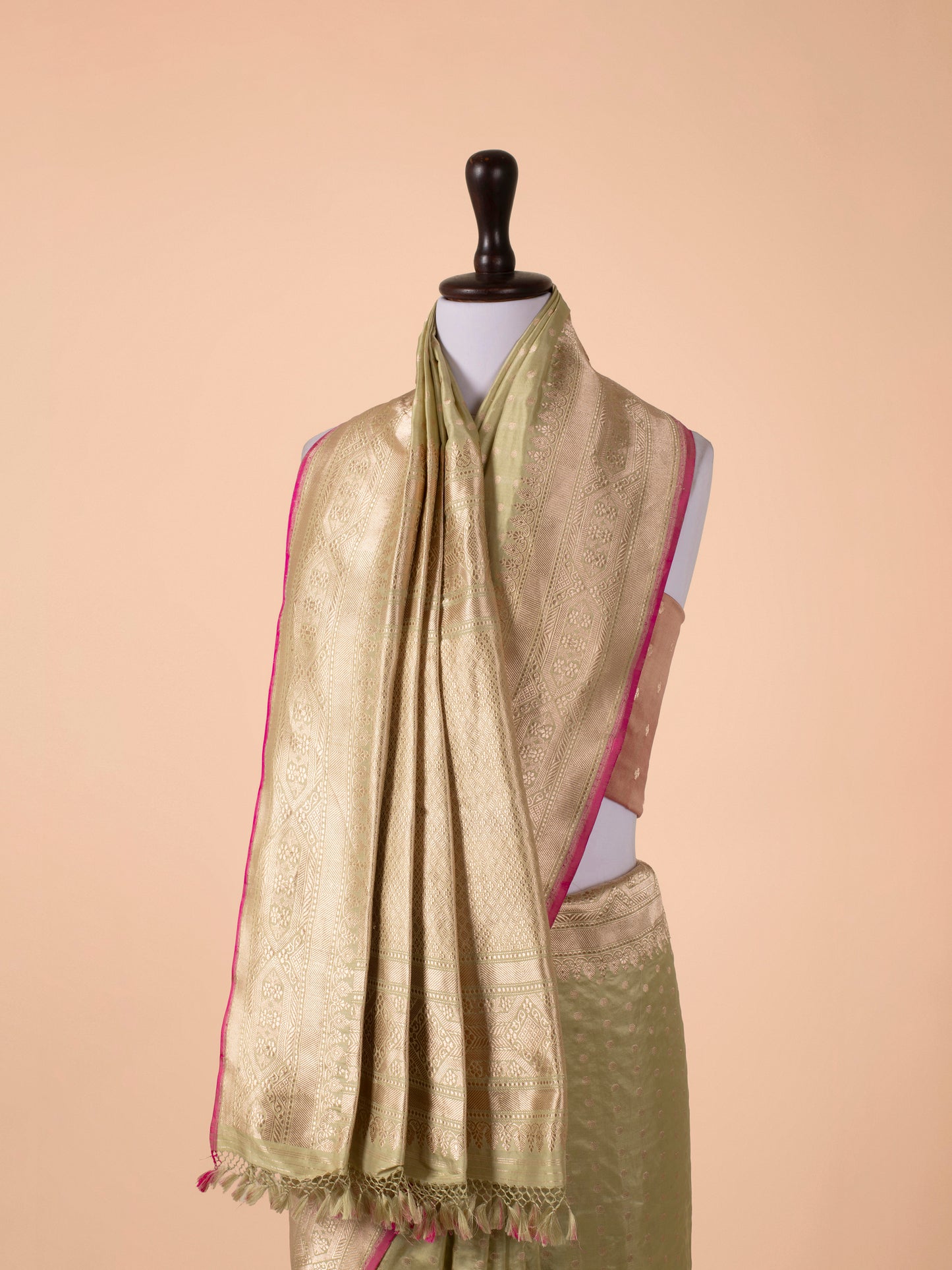 Handwoven Green Silk Saree