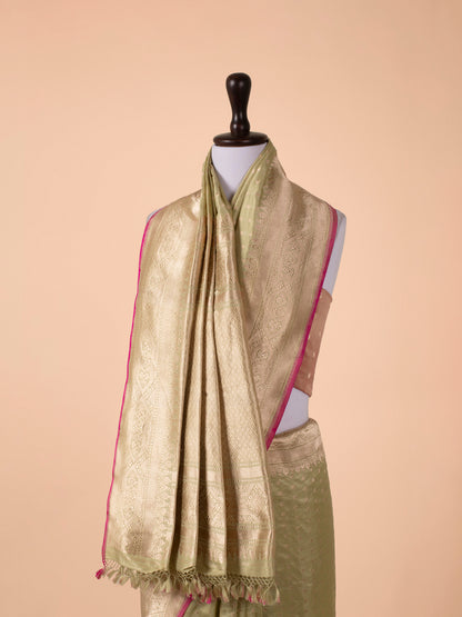 Handwoven Green Silk Saree