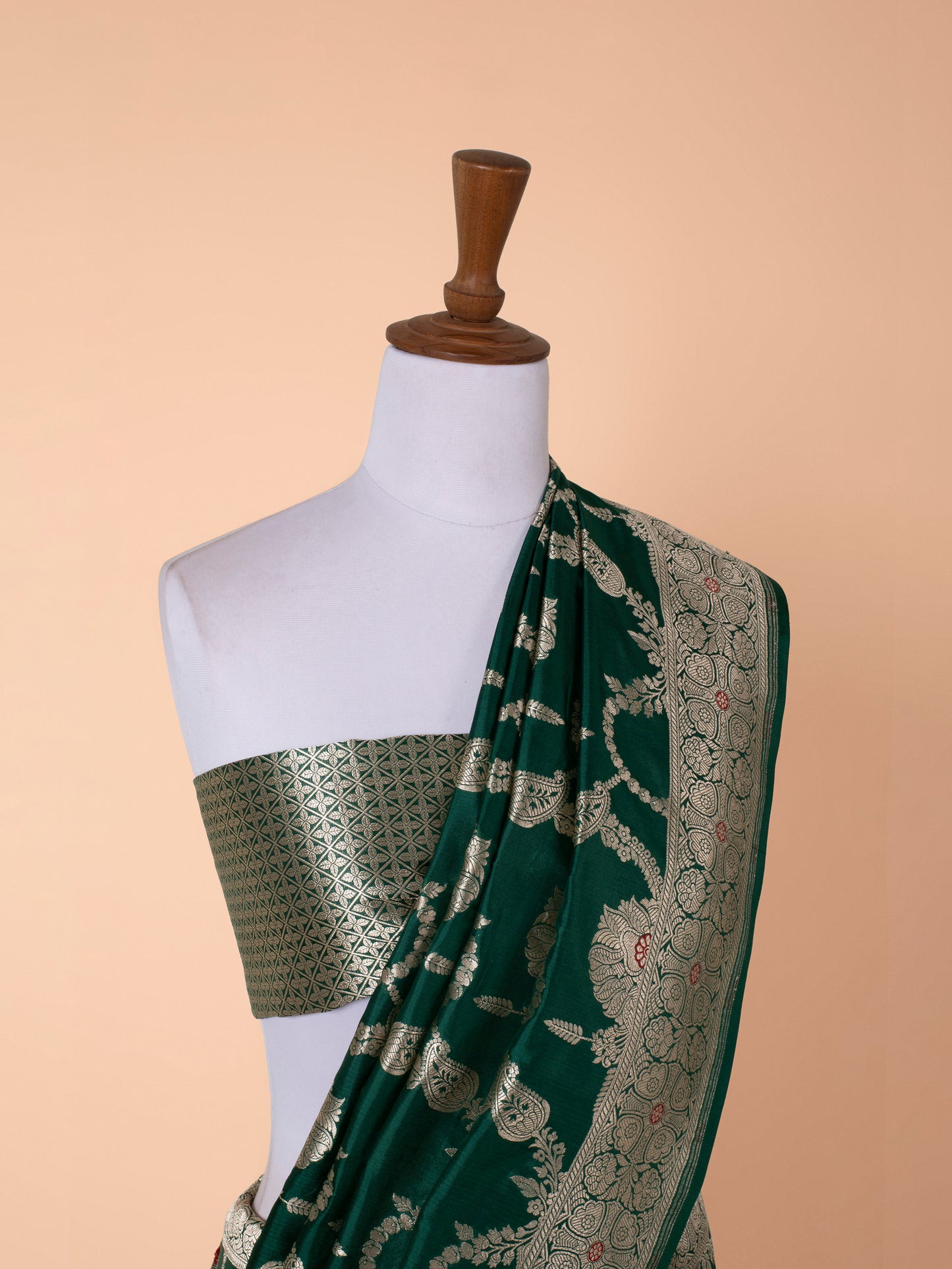 Handwoven Green Silk Saree