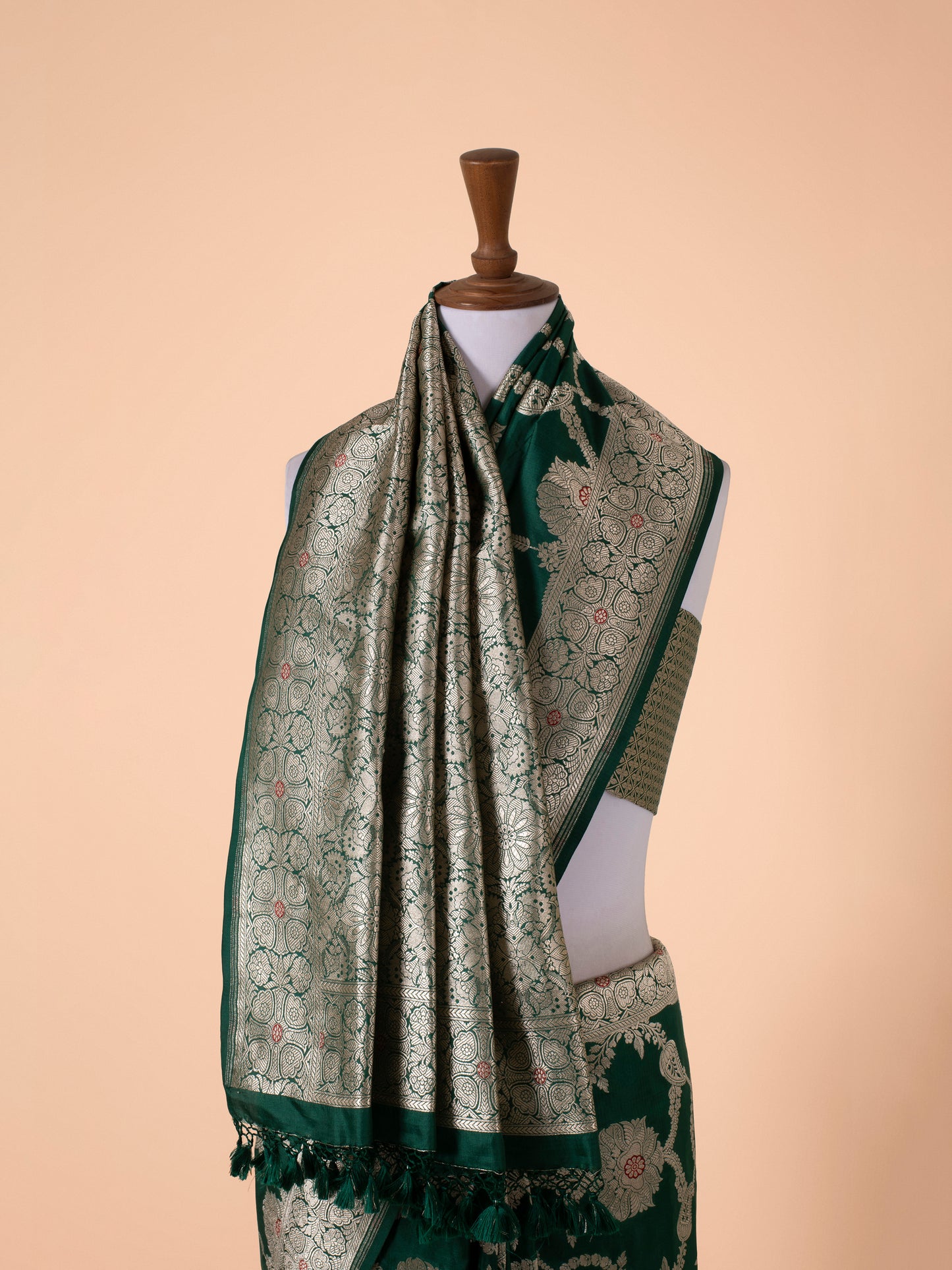 Handwoven Green Silk Saree