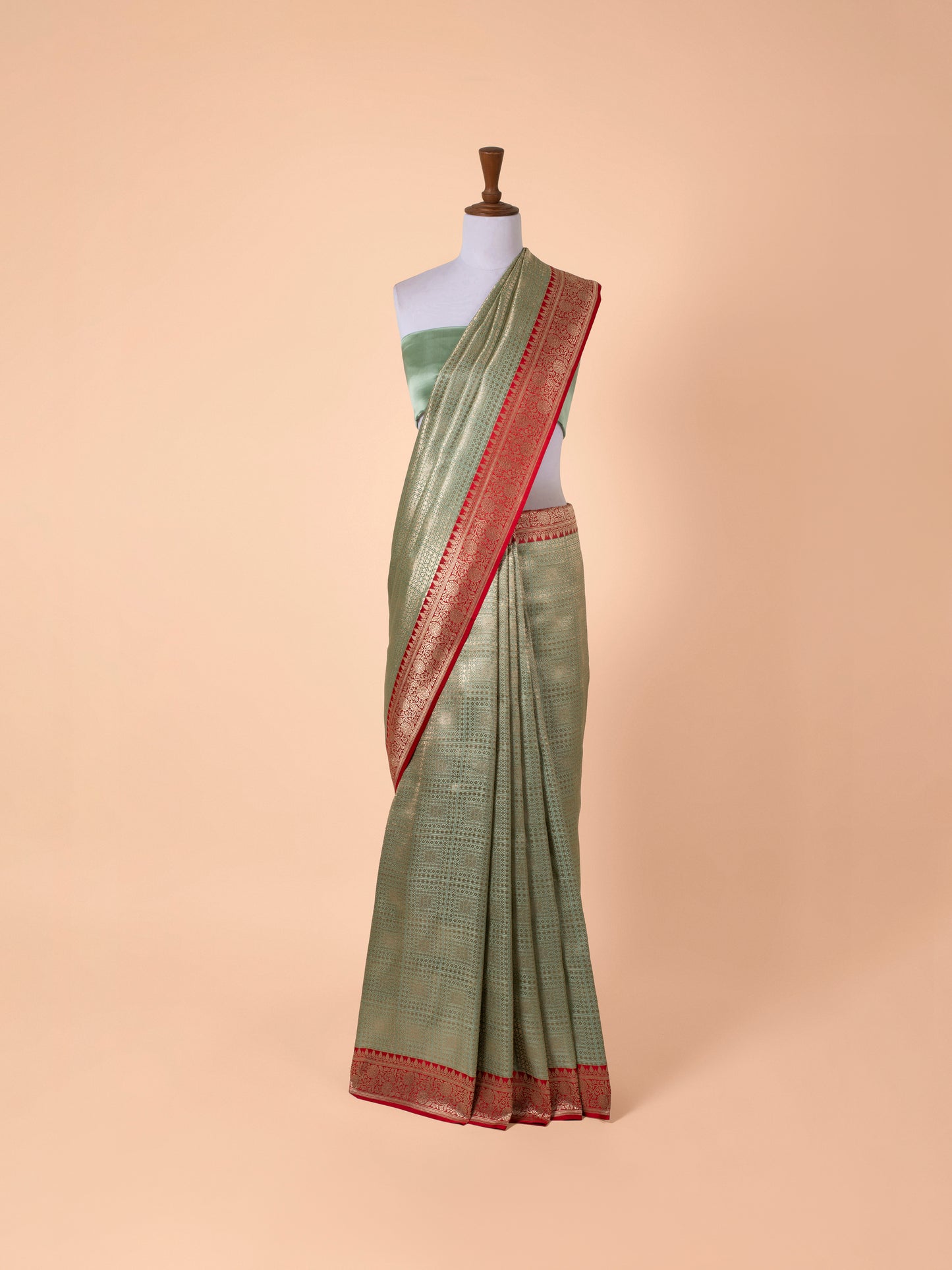 Handwoven Green Silk Saree