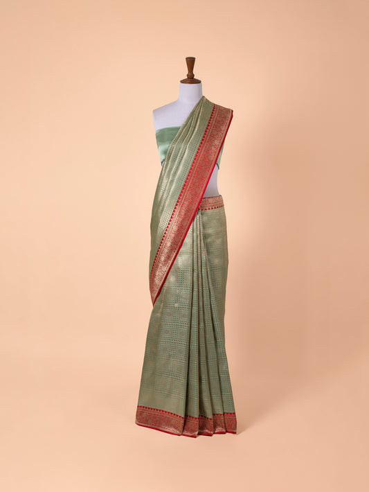 Handwoven Green Silk Saree