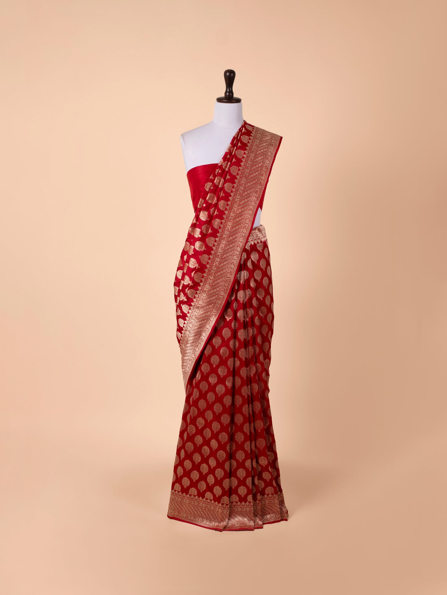 Handwoven Red Silk Saree