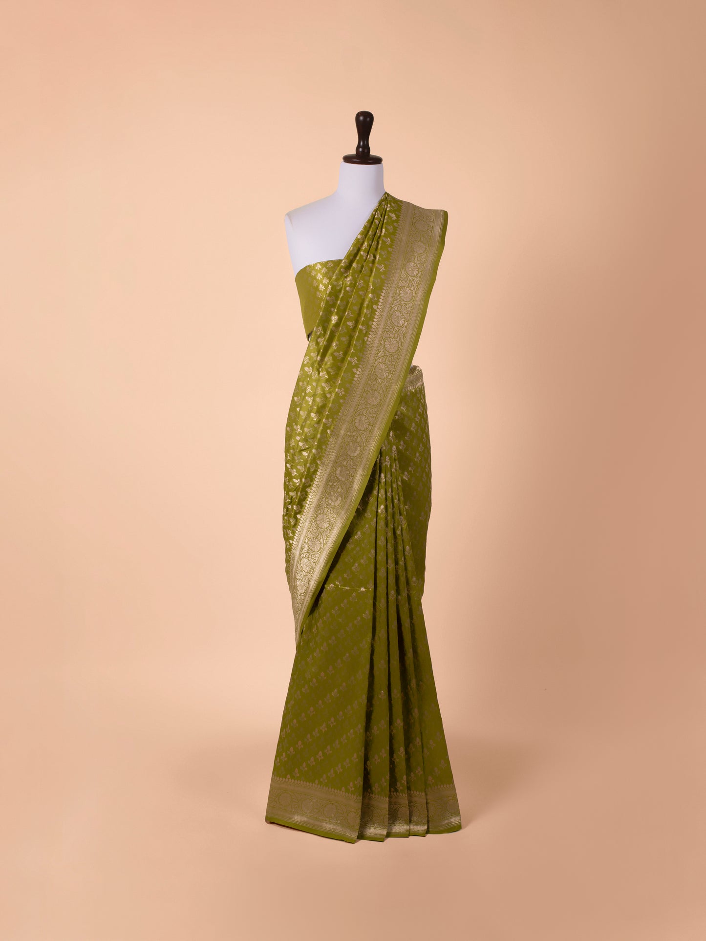 Handwoven Green Silk Saree