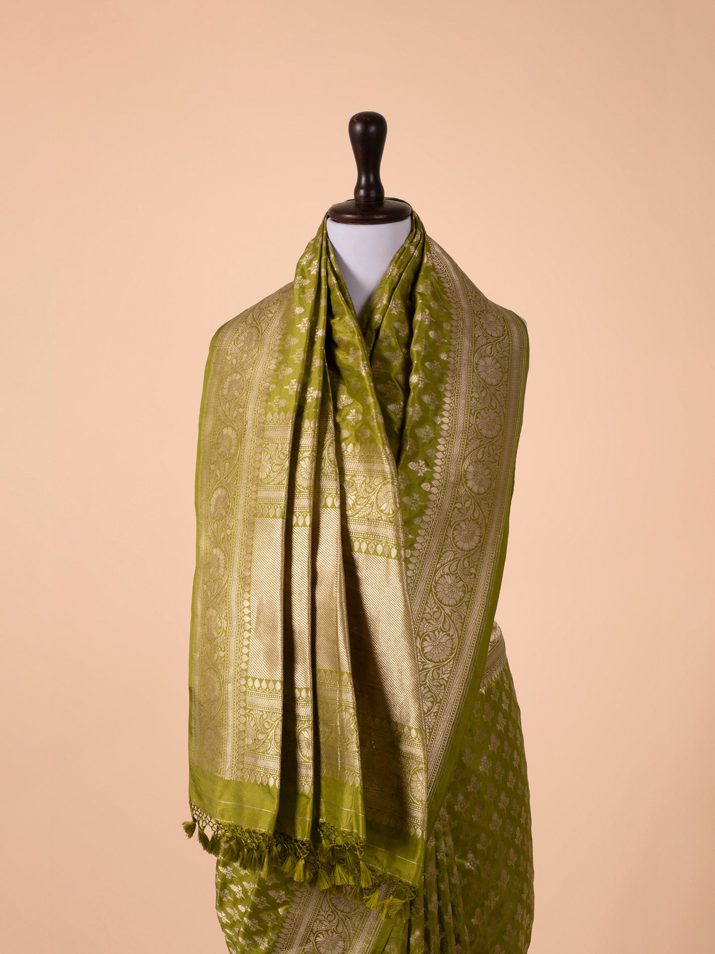 Handwoven Green Silk Saree