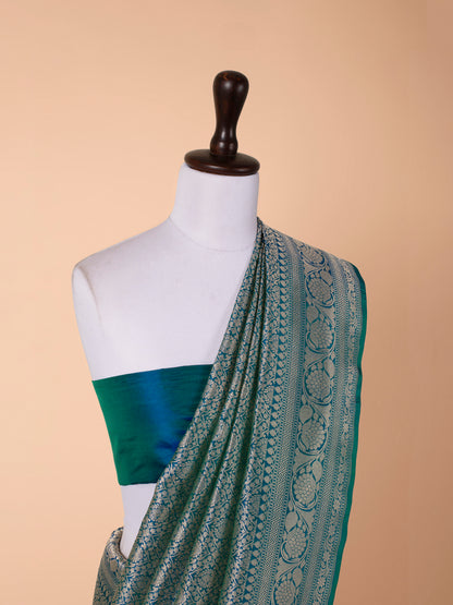 Handwoven Sea Green Silk Saree