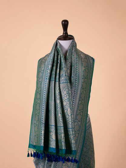 Handwoven Sea Green Silk Saree