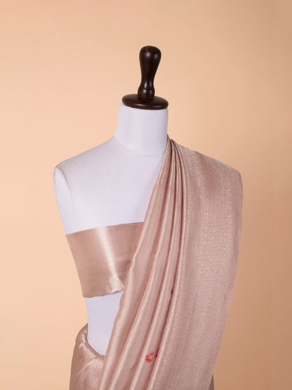 Handwoven Peach Kanjivaram Saree