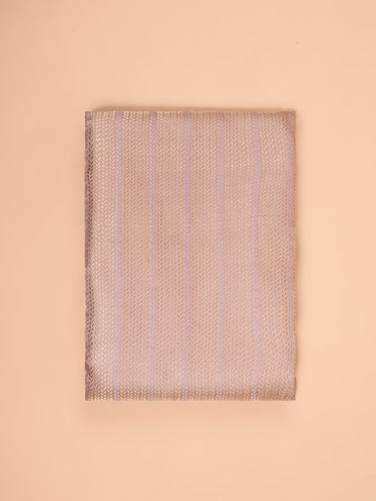 Handwoven Peach Satin Silk Fabric