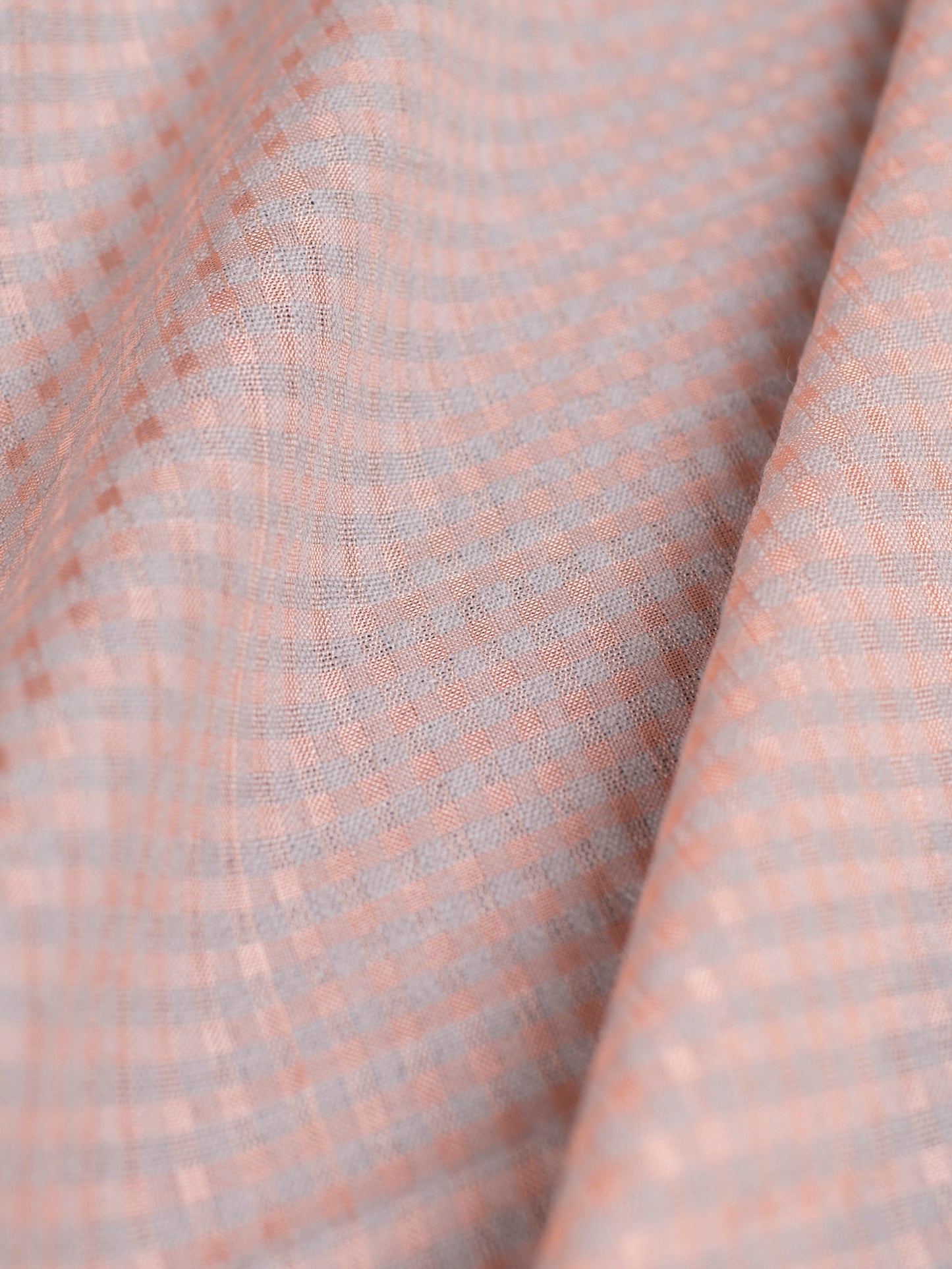 Handwoven Pink Cotton Blouse Fabric