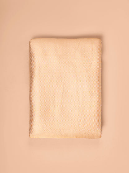 Handwoven Peach Silk Fabric