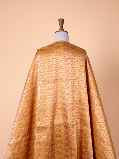 Handwoven Mustard Silk Fabric