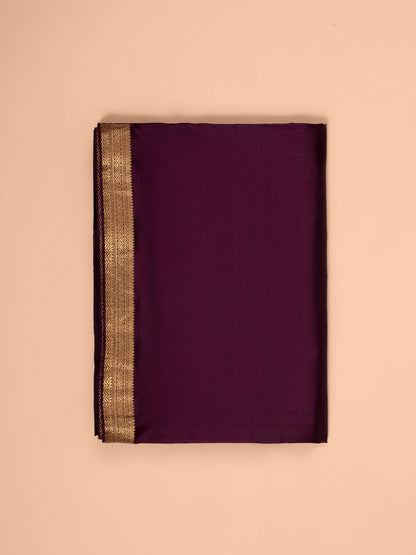 Handwoven Purple Georgette Fabric