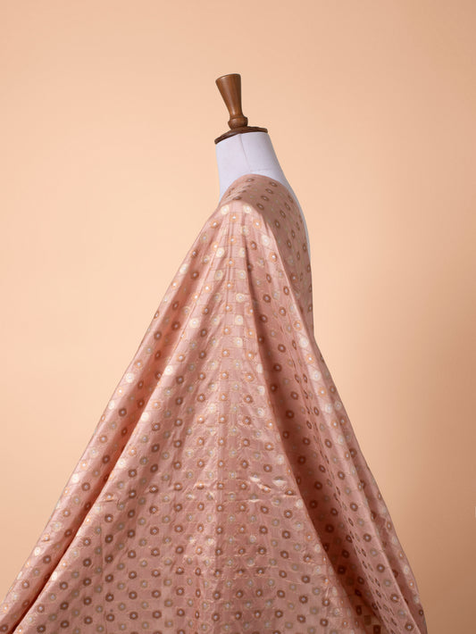 Handwoven Pink Silk Fabric