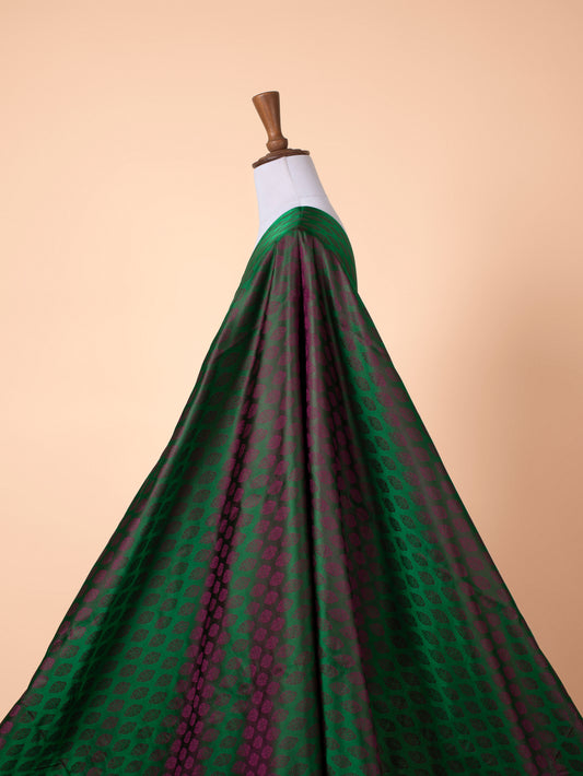 Handwoven Green Silk Fabric