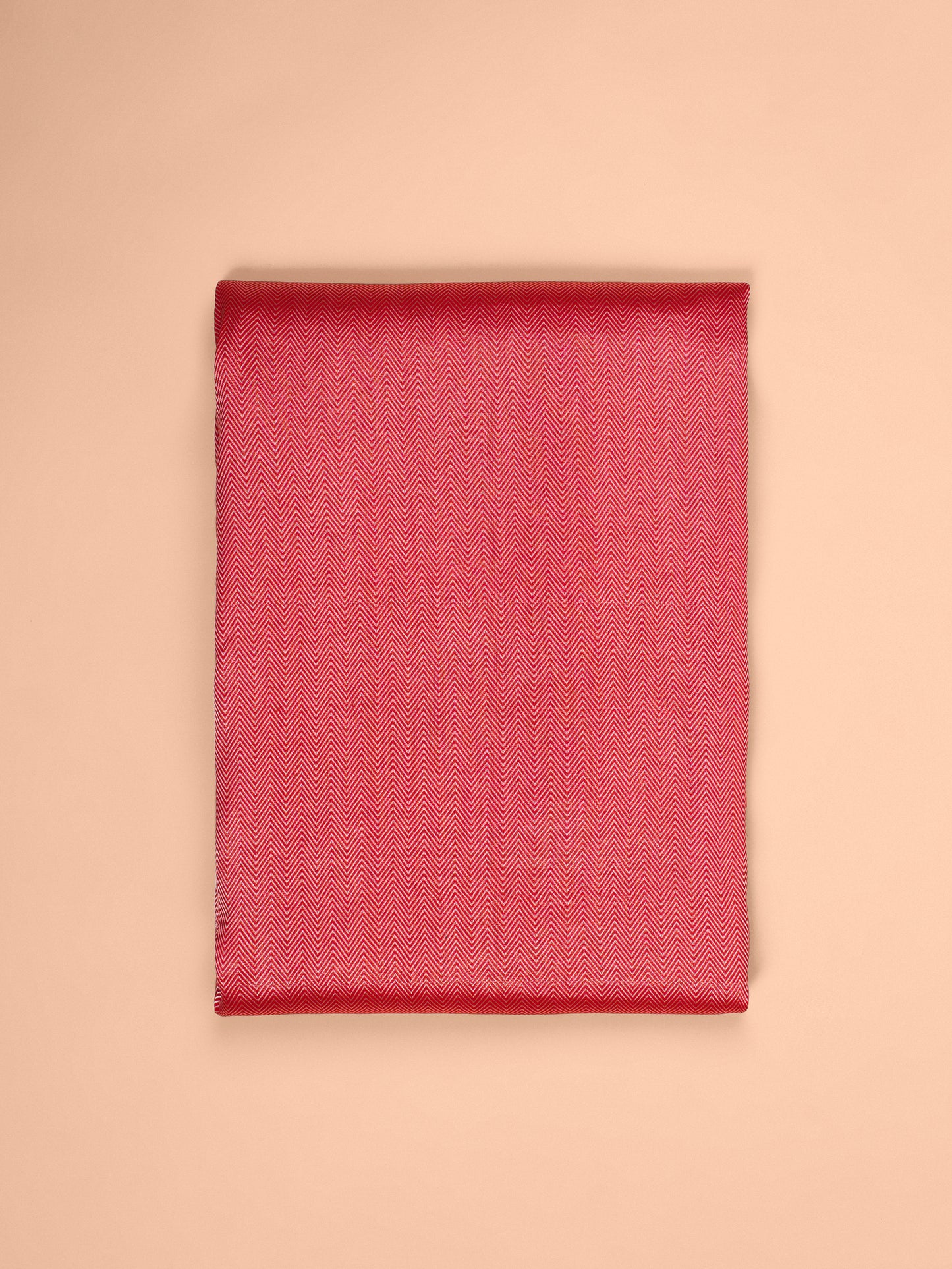 Handwoven Red Silk Fabric