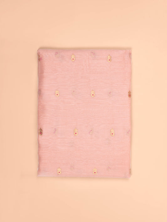 Handwoven Pink Cotton Fabric