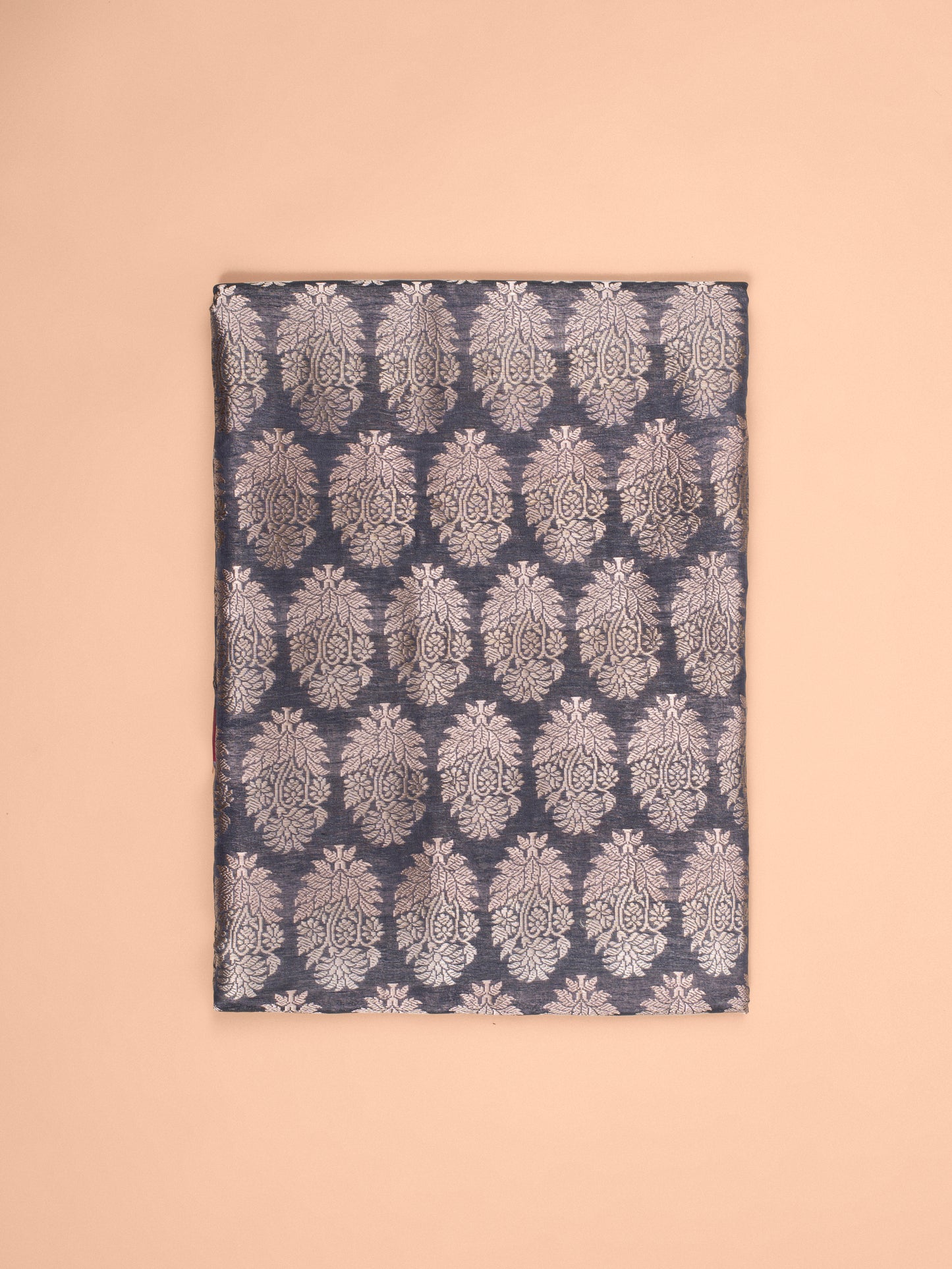 Handwoven Grey Silk Fabric