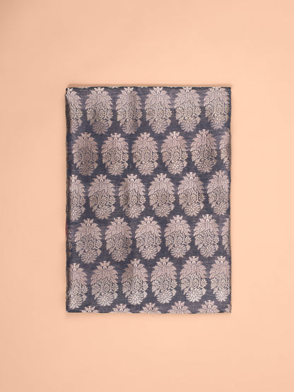 Handwoven Grey Silk Fabric