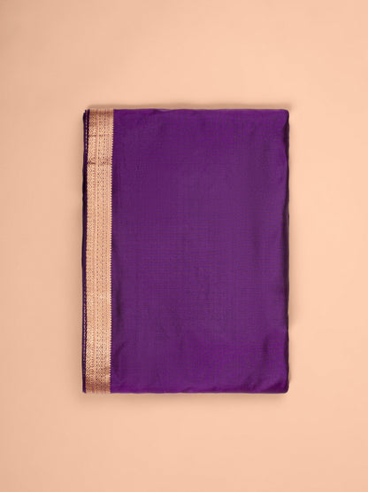 Handwoven Purple Silk Fabric