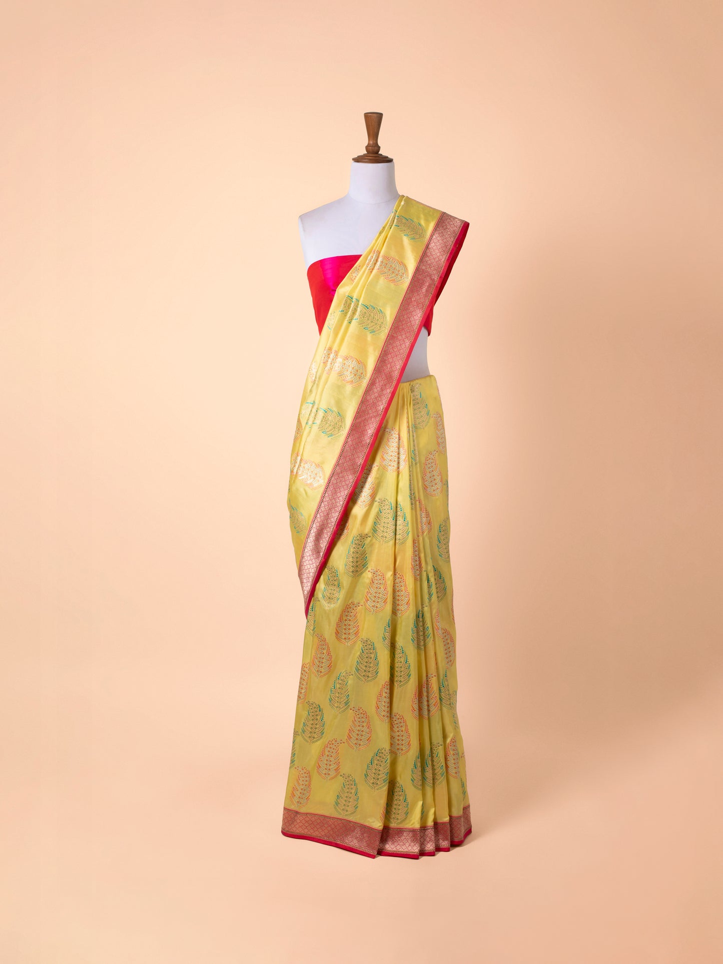 Handwoven Yellow Silk Saree