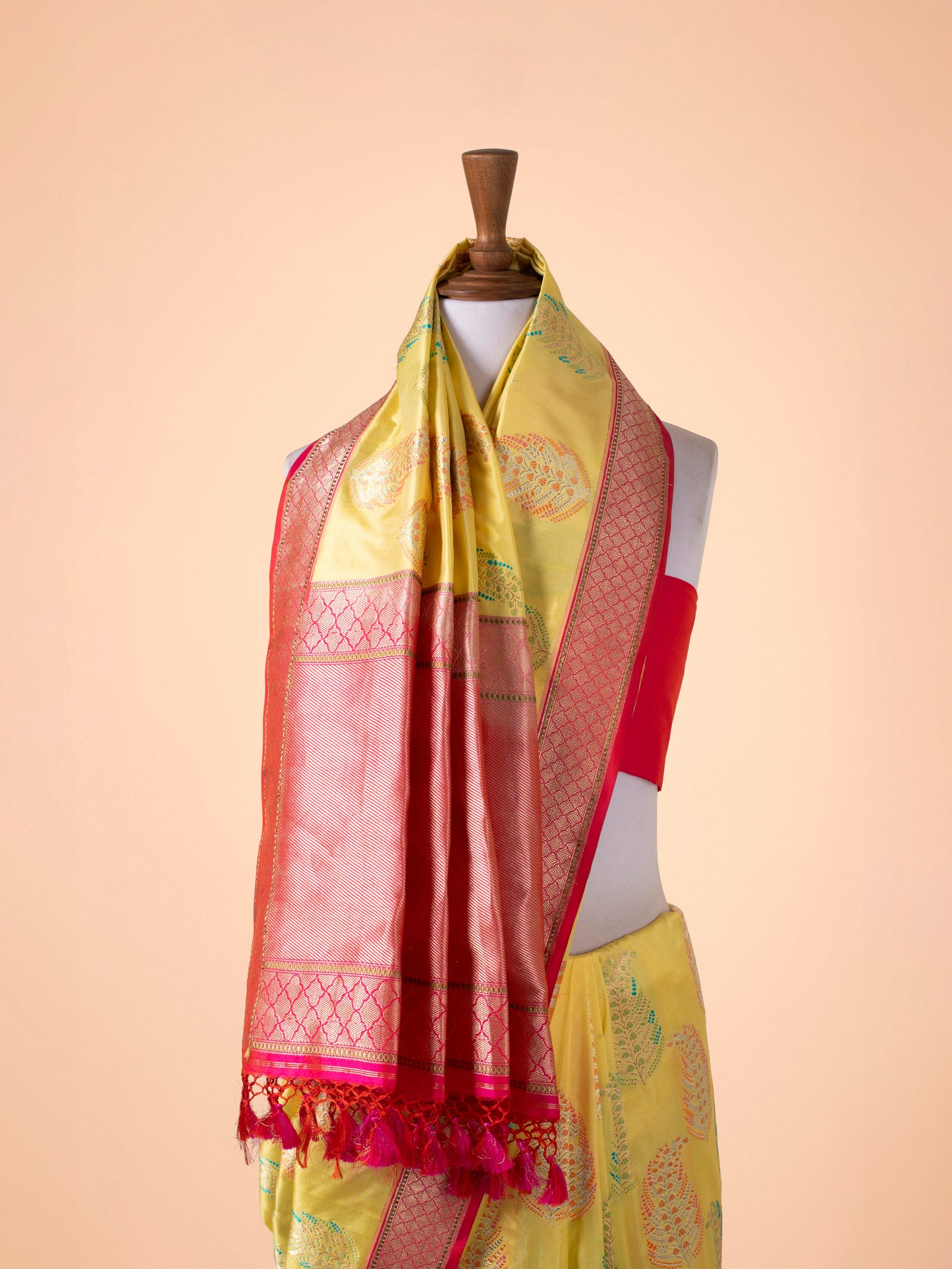 Handwoven Yellow Silk Saree