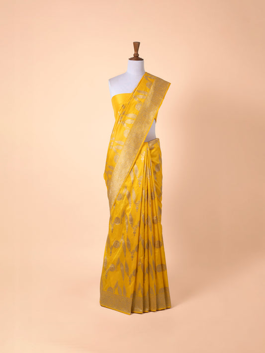 Handwoven Yellow Silk Saree