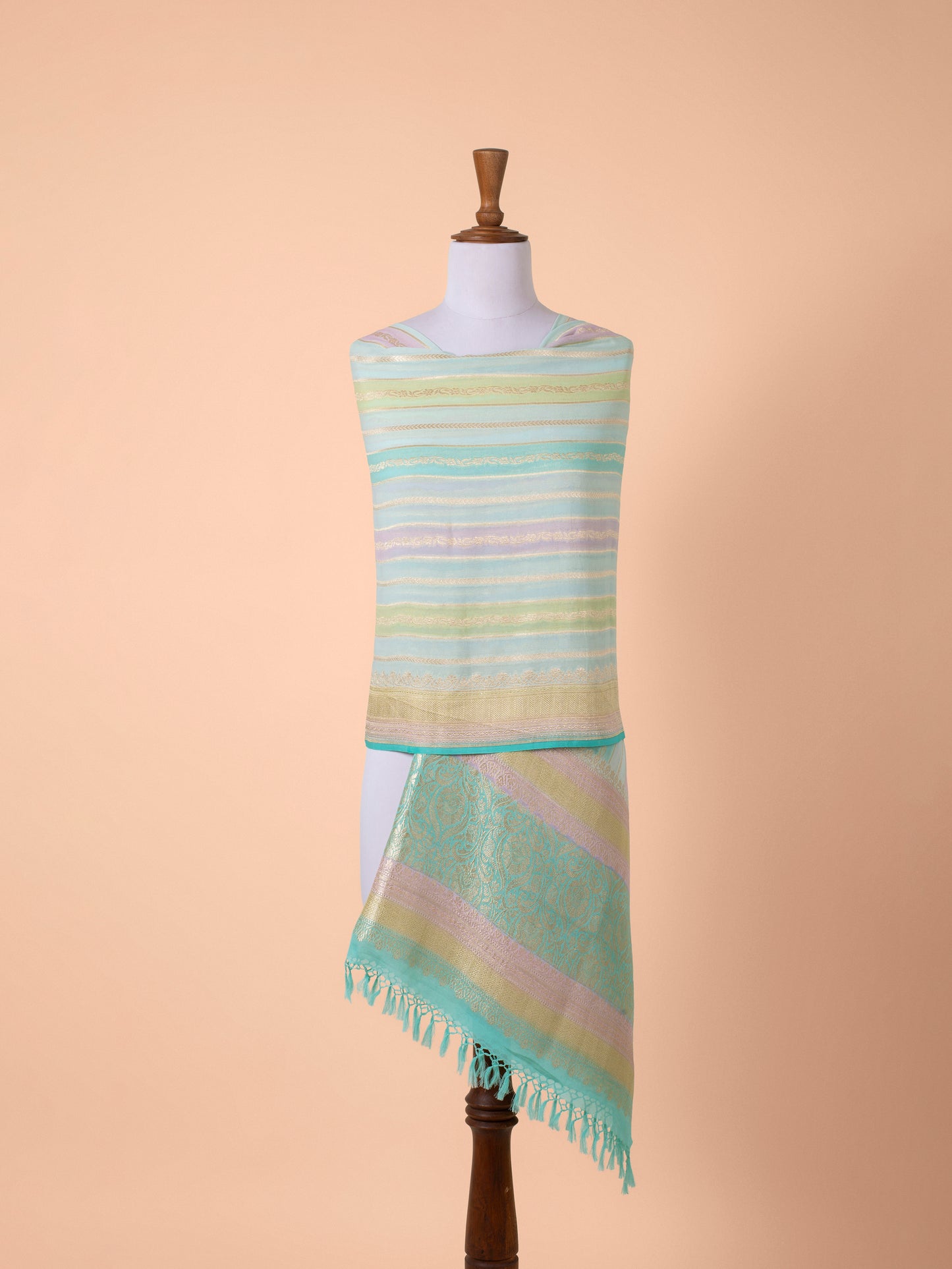 Handwoven Multicolor Georgette Dupatta