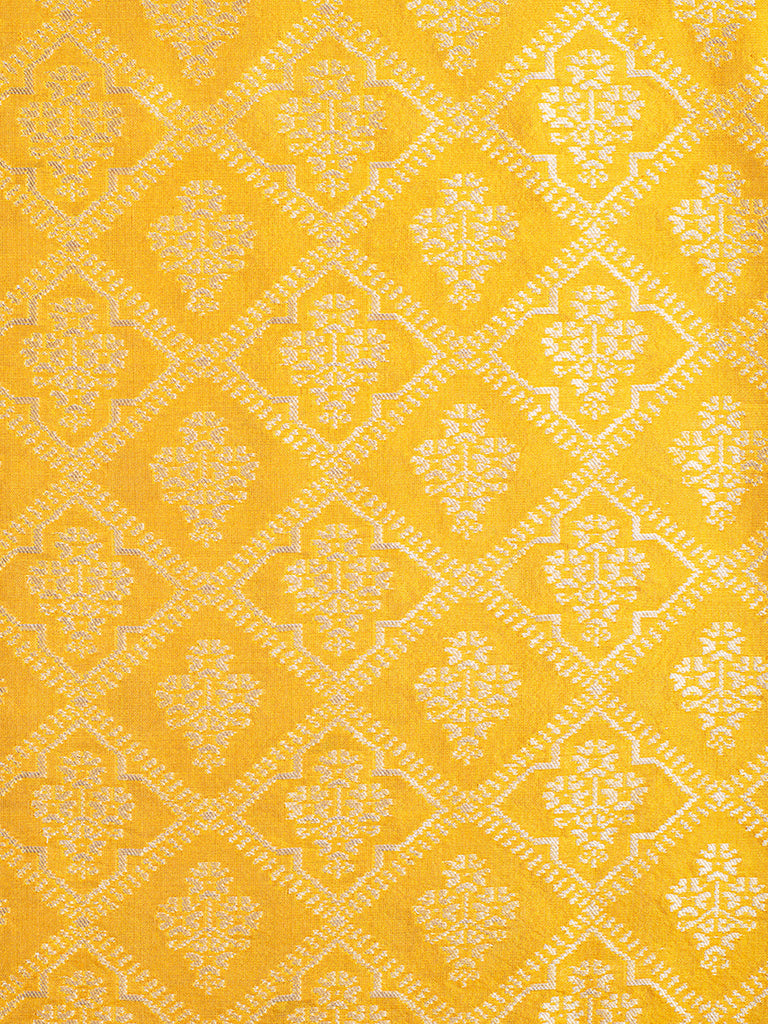 Handwoven Yellow Silk Lehenga