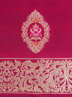 Handwoven Magenta Silk Lehenga