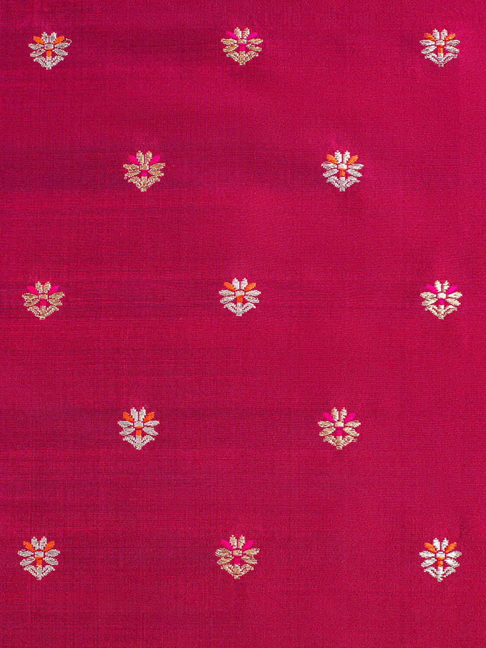 Handwoven Magenta Silk Lehenga