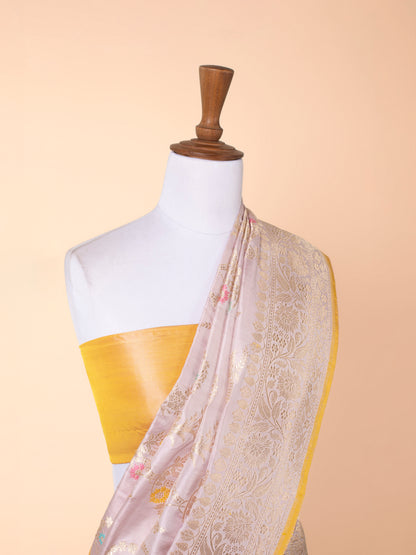 Handwoven Mauve Silk Saree