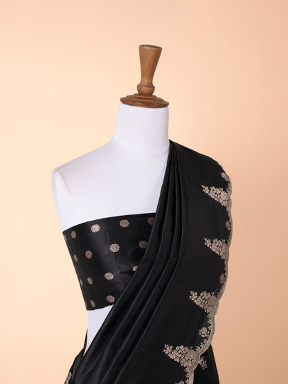 Handwoven Black Silk Saree