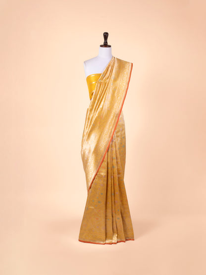 Handwoven Mustard Silk Saree